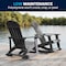 Flash Furniture 2 PK White Poly Resin Adirondack Rocking Chairs JJ-C14705-GY-2-GG - alternate 7
